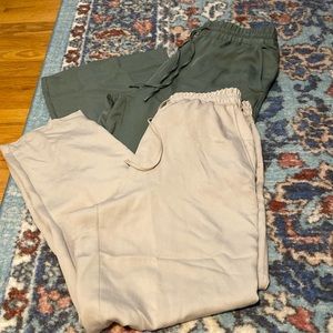 H&M 2 pair wide leg pants size small